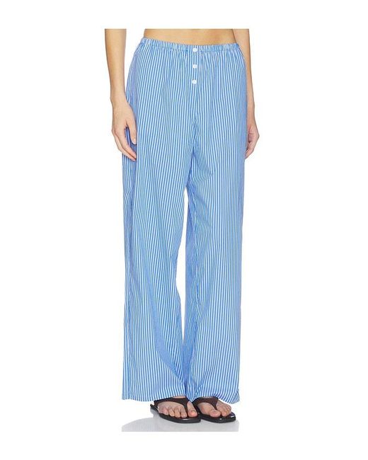 GOOD AMERICAN Blue Poplin Pull On Pants