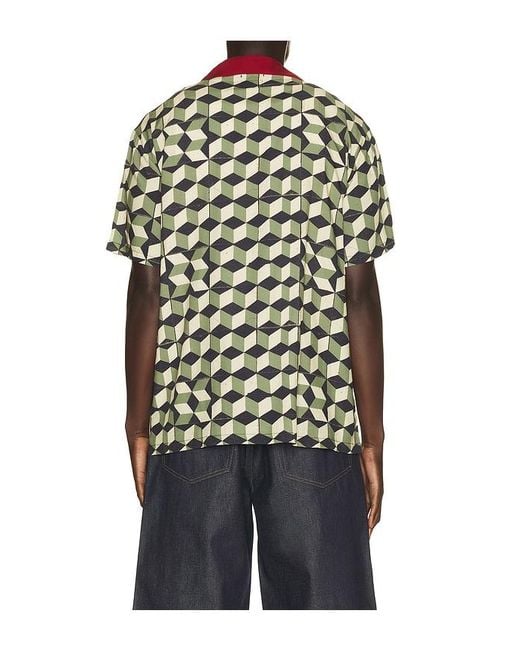 Brixton Black X Burger She Wrote Short Sleeve Shirt for men