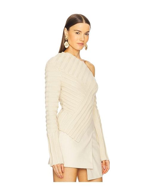 Cult Gaia Jaidan Knit トップ Natural