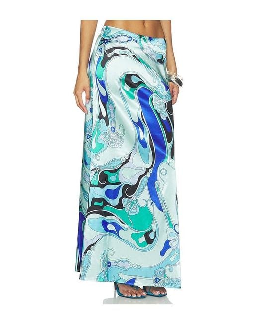 MORE TO COME Blue Tavianah Maxi Skirt
