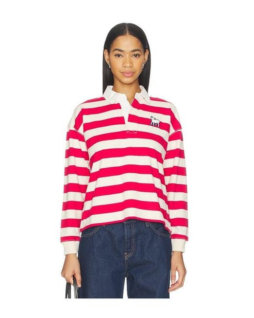 Mother Red The Boxy Match Polo