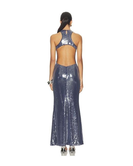MOTHER OF ALL Blue May Sequins Dress