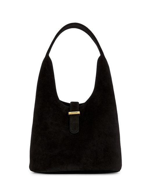 Jonathan Simkhai Black Khai Suede Hobo Bag