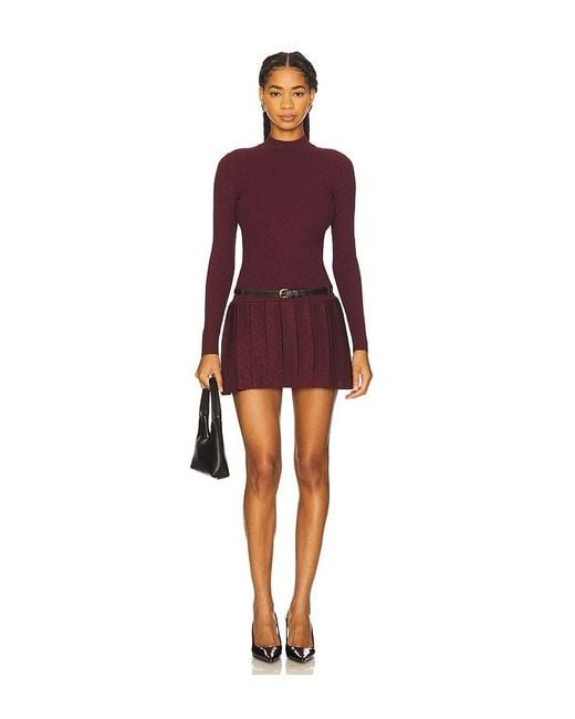 retroféte Red Devika Knit Dress