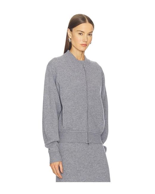 SRG Gray Velma Knit Bomber Jacket