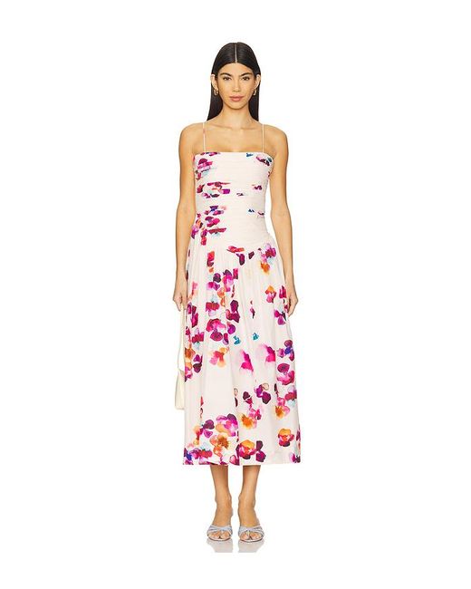 AMUR White Midi-Kleid Michele