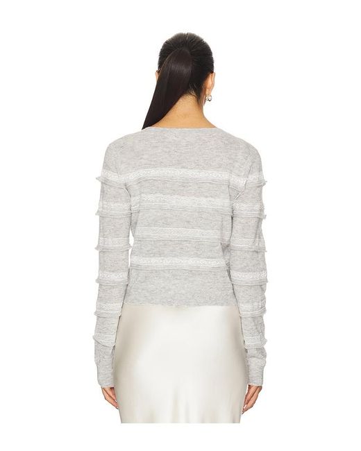 LoveShackFancy White Claralise Cardigan