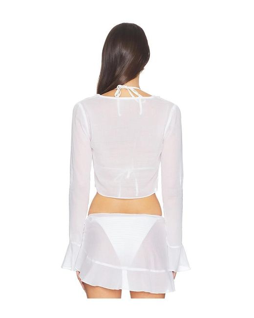 Lovers + Friends White Pacifica Top