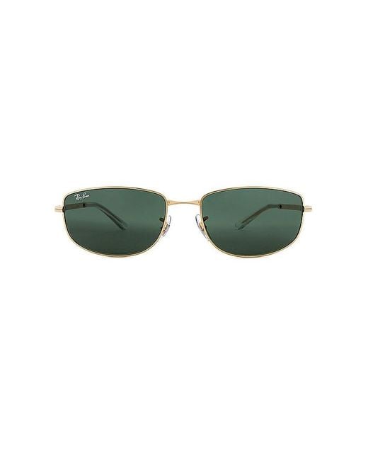 Ray-Ban Green Rectangle Sunglasses