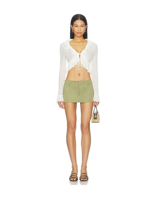 Lioness Green Rhode Mini Skirt