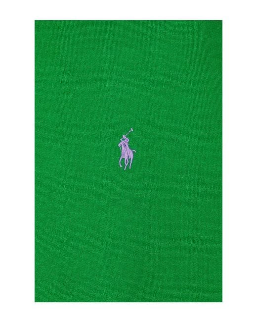 Polo Ralph Lauren Green Rl Fleece Pullover Hoodie for men