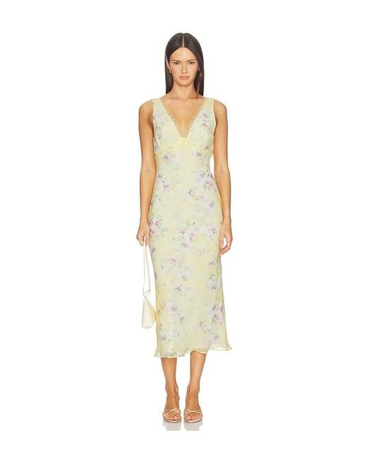 MORE TO COME White Alora Midi Dress