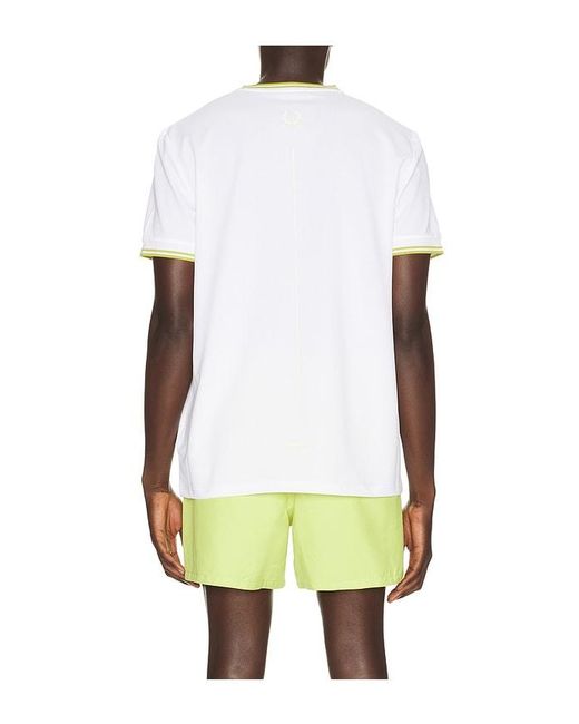 Fred Perry White Tennis T-Shirt for men