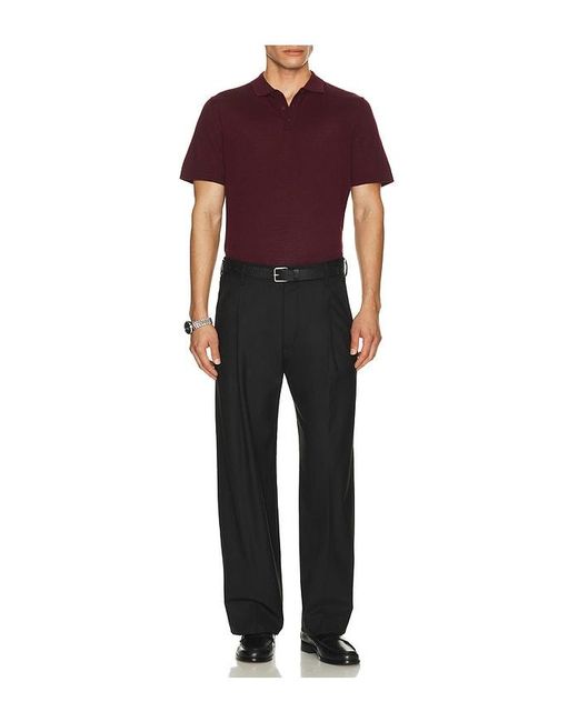 Onia Red Extra Fine Merino Wool Polo for men