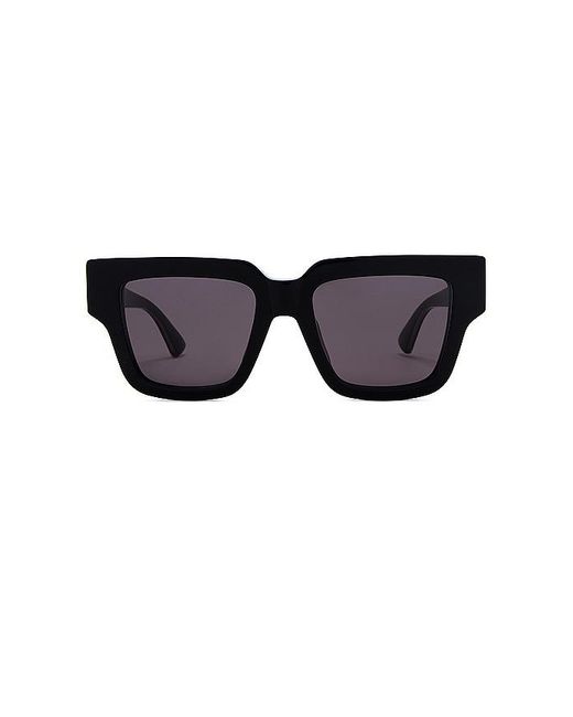 Bottega Veneta Black Nude Triangle Square Sunglasses