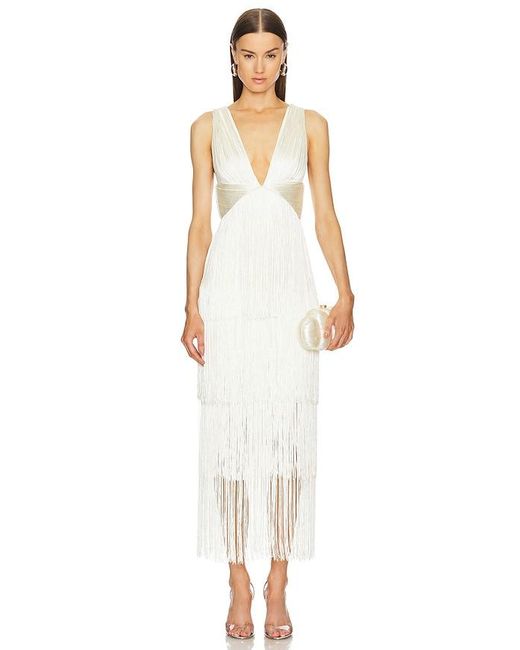 Michael Costello White X Revolve Skylar Maxi Dress