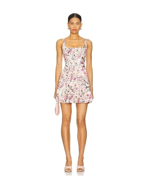 Generation Love White Courtney Floral Linen Dress