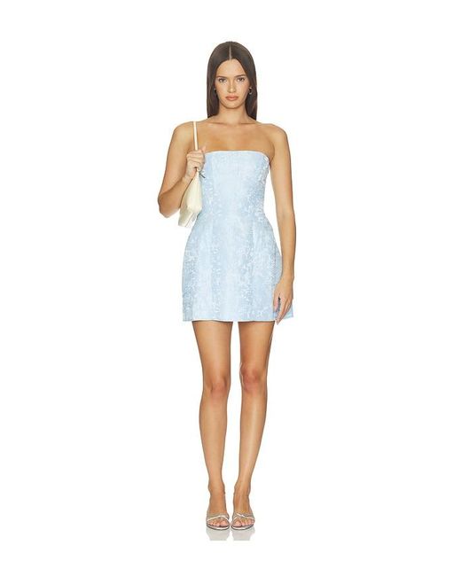 MORE TO COME Blue Chrissie Mini Dress