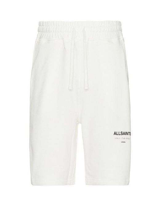 Underground Sweat Short AllSaints pour homme en coloris White