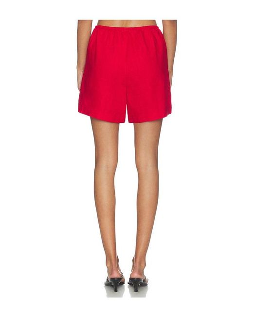 DONNI. Red X Revolve The Linen Midi Short