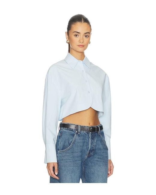 ALL THE WAYS White Tara Button Up Top