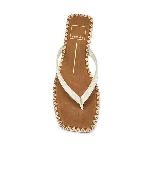 Dolce Vita White Barty Thong Sandal