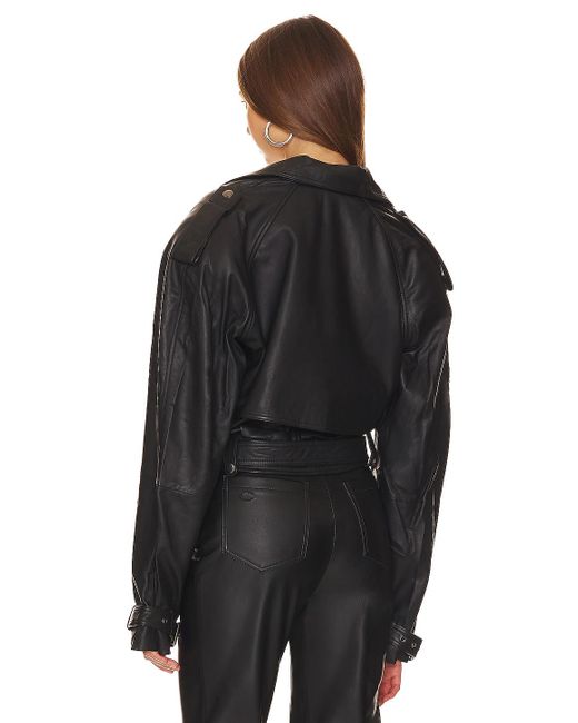 Nbd Oversized Leather Motorcycle ジャケット Black