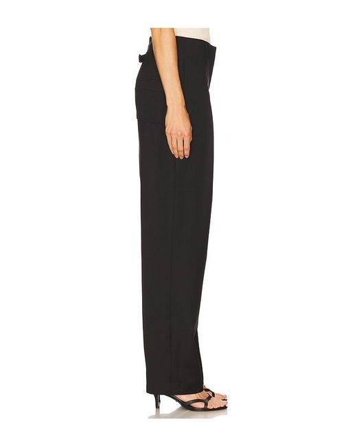 AYA MUSE Black Side Seam Trousers