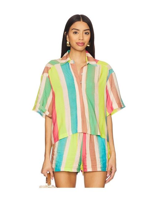 PQ Swim Multicolor Blake Button Top