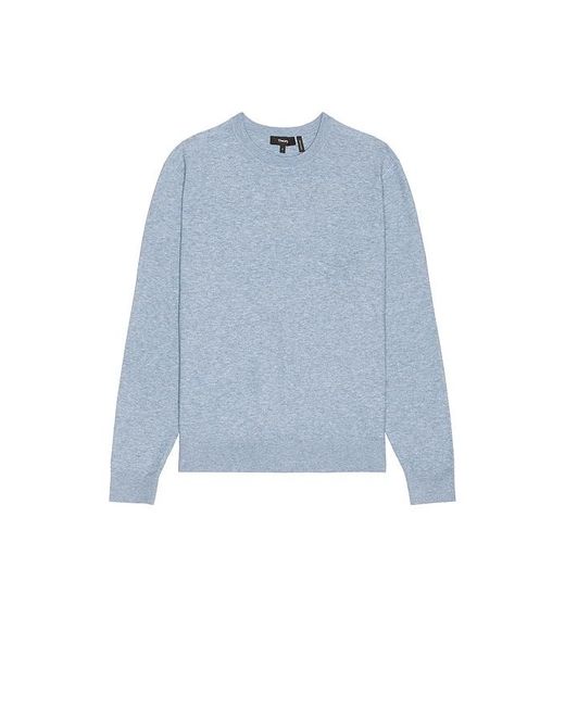 Theory Blue Riland Crewneck Sweater for men