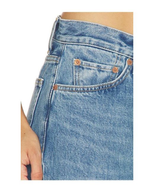 Re/done Blue Beau Jean Cuffed Boyfriend Jeans