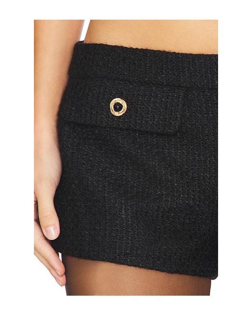 Lovers + Friends Black Jacquie Tweed Short