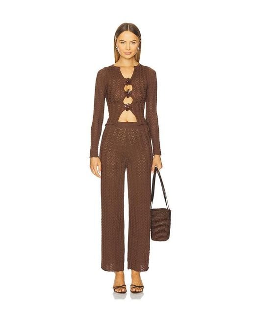 AZULU Brown Marlowe Pant