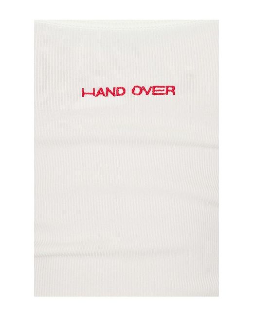 Hand Over Green Matt Tank Top