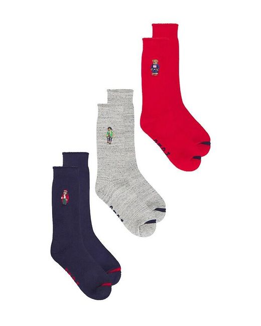 Polo Ralph Lauren Red Three Bear Socks Gift Box for men