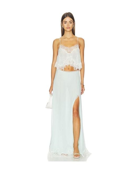 Elysia Top en Neutral LoveShackFancy en coloris White