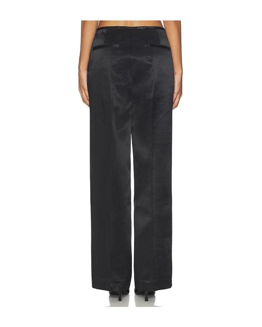 Helmut Lang Black Minimal Satin Pant