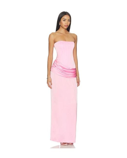 Amanda Uprichard Pink X Revolve Rue Gown