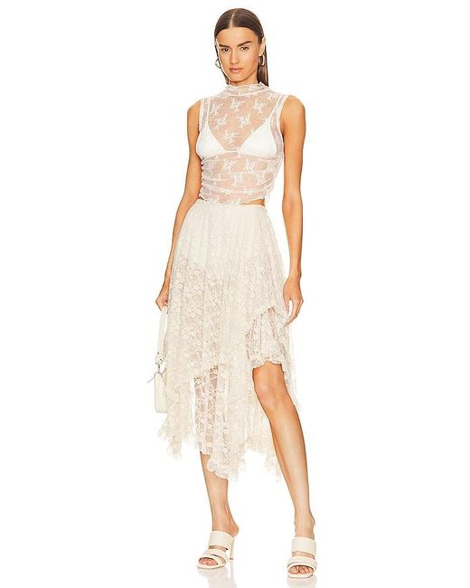 Free People Natural X Intimately Fp Solid Nice Try Muscle Top