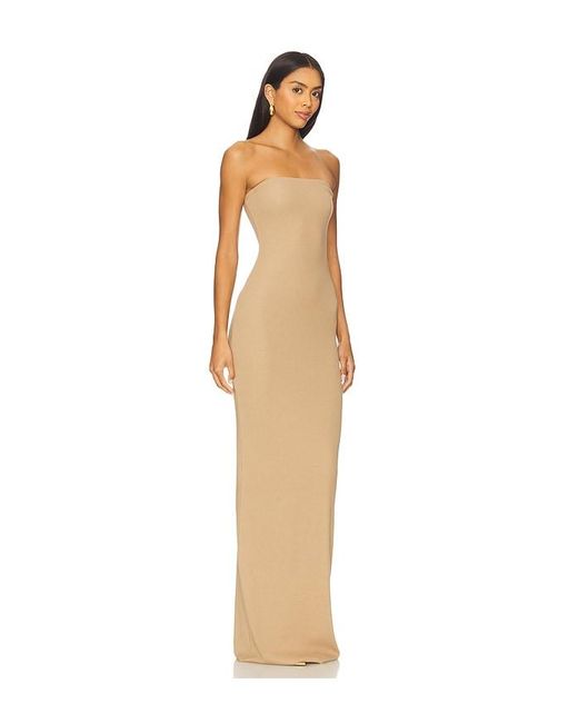 ÉTERNE White Schlauchkleid, Langer Schnitt