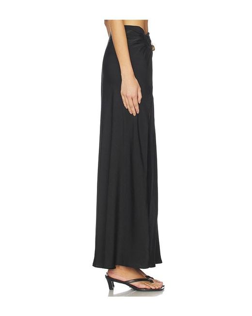 Bardot Black Dylan Split Front Maxi Skirt
