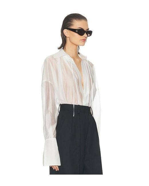 Helsa White The Poet Blouse
