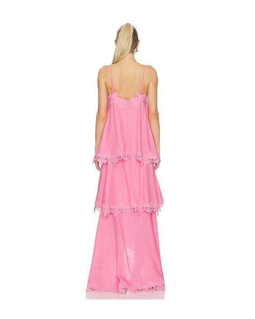 Elliatt Pink Miri Tiered Gown
