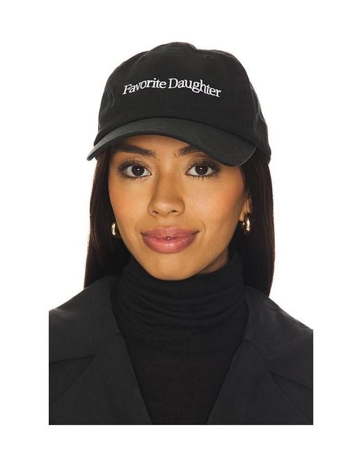 FAVORITE DAUGHTER Black Basecap