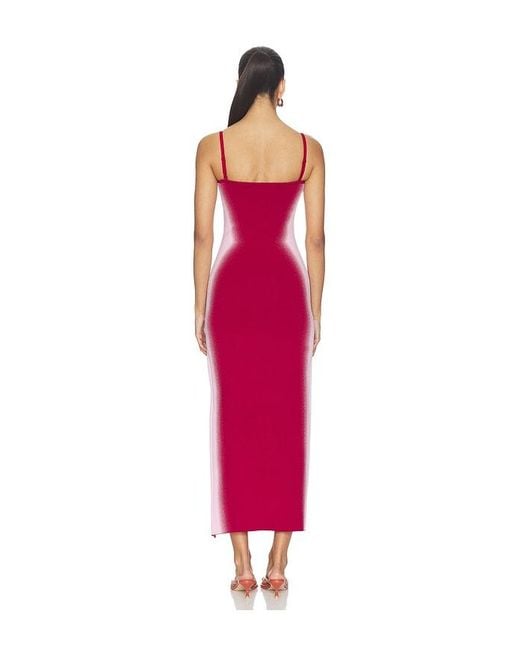 Ph5 Red Sherry Crochet Maxi Tank Dress
