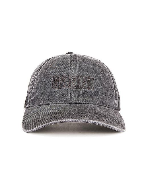 Ganni Gray Cap Hat