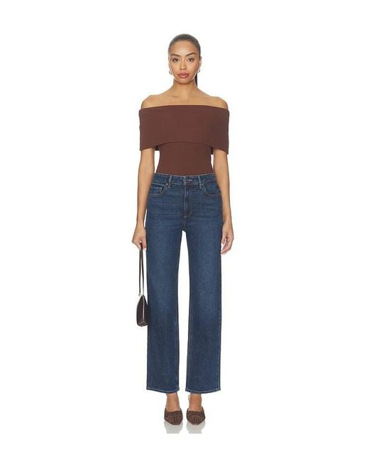 PAIGE Blue Rosarita Top