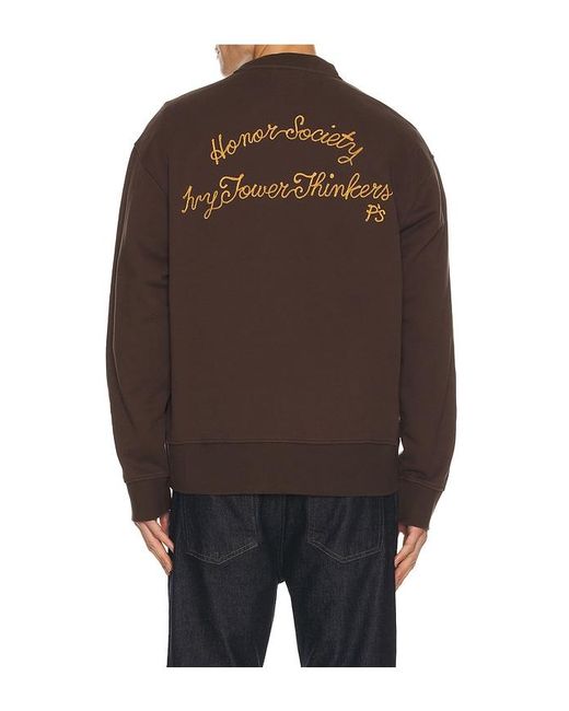 President's Brown Class 57 Crew Sweatshirt for men