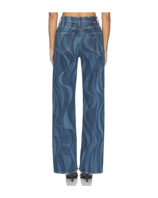 Mother Blue The Lasso Sneak Jeans