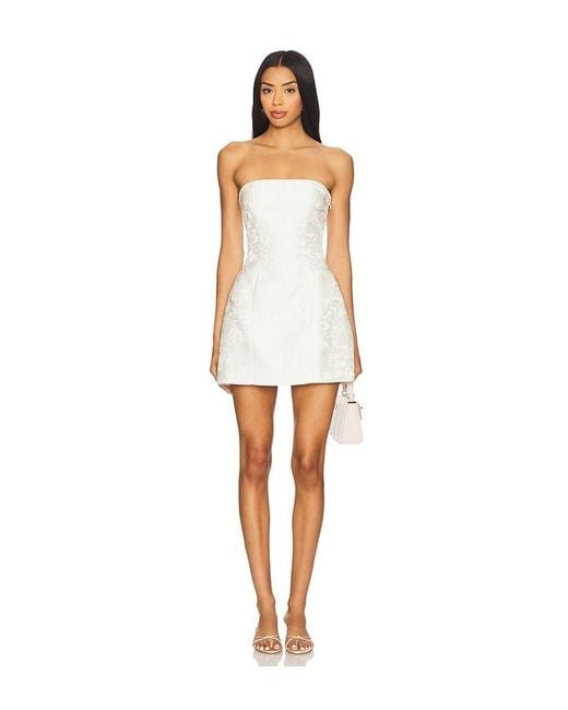 MORE TO COME White Chrissie Mini Dress